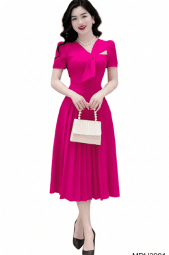 MAGENTA GLAM – FEMININE PLEATS IN ELEGANT DESIGN | MDU3981