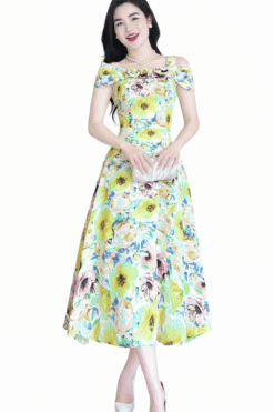BLOSSOM RADIANCE – VIBRANT FEMININITY IN ARTISTIC PRINTS | MDU4172