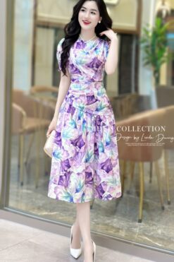 ORCHID GARDEN FLARE – ELEGANT LULU SILK | MDU4168