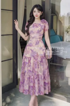 AMETHYST BLOOM TIERS – PREMIUM TEXTURED TƠ | MDU4883