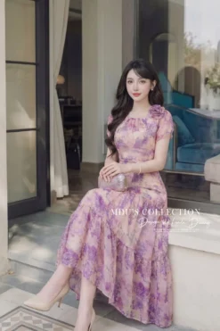 Alternative view of AMETHYST BLOOM TIERS – PREMIUM TEXTURED TƠ | MDU4883