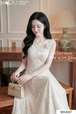 Alternative view of IVORY LACE REFINEMENT – PREMIUM EMBROIDERED REN | MDU5027