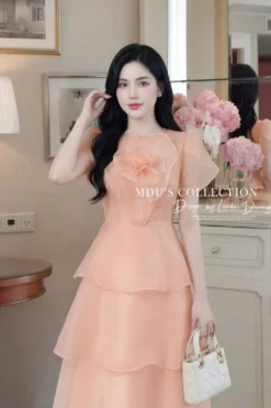Alternative view of PEACH DEW DROP MAXI – PREMIUM TƠ KÍNH | MDU4668