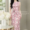 IVORY BLOSSOM FISHTAIL MIDI – PREMIUM MANGO SILK | MDU5096